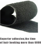 Self Adhesive Hook and Loop Tape Roll 3/4 Inch Black Strong Adhesive Interlocking Tape for Picture and Tools Hanging Pedal Board Fastening 12.6 Yard