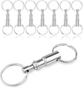 CooBigo 8 Pack Detachable Keychain Quick Release Key Chain, Pull Apart Key Chain for Outdoor Active Backpack Key Holder kits