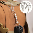 CooBigo 8 Pack Detachable Keychain Quick Release Key Chain, Pull Apart Key Chain for Outdoor Active Backpack Key Holder kits