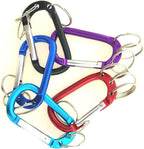 Aluminum D-Shaped Carabiner Buckle With 3 Keychian Clip Spring Carabiner Hook Snap Key Chain