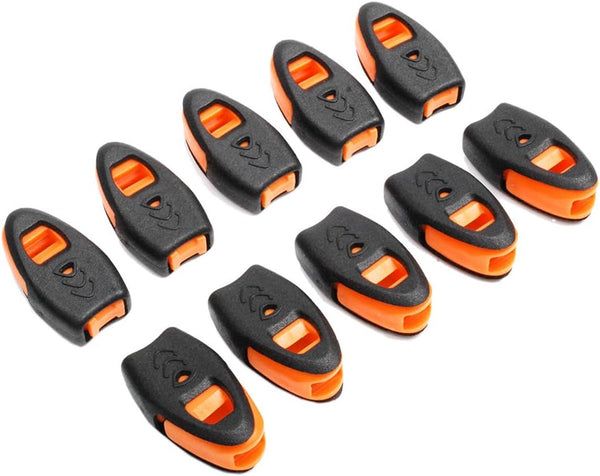 CooBigo 20 Pack Emergency Survival Whistles Zipper Pulls Whistle for Outdoor Climbing Hiking Camping Fishing Boat Kayak Life Vest Jacket Boating Water Survival Rescue Signaling