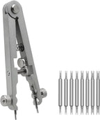 Watch Spring Bar Plier Tool Set Watchband Pliers with 10 Pins,Watch Wrist Ban Repair Remove Tool,Spring Plier Tweezer,Removal Tool for Watch Pin Strap Band Watch Link-Sliver