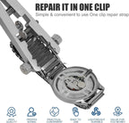 Watch Spring Bar Plier Tool Set Watchband Pliers with 10 Pins,Watch Wrist Ban Repair Remove Tool,Spring Plier Tweezer,Removal Tool for Watch Pin Strap Band Watch Link-Sliver