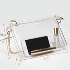 Clear Purse for Women Stadium Approved + Clear Crossbody Bag Stadium Approved