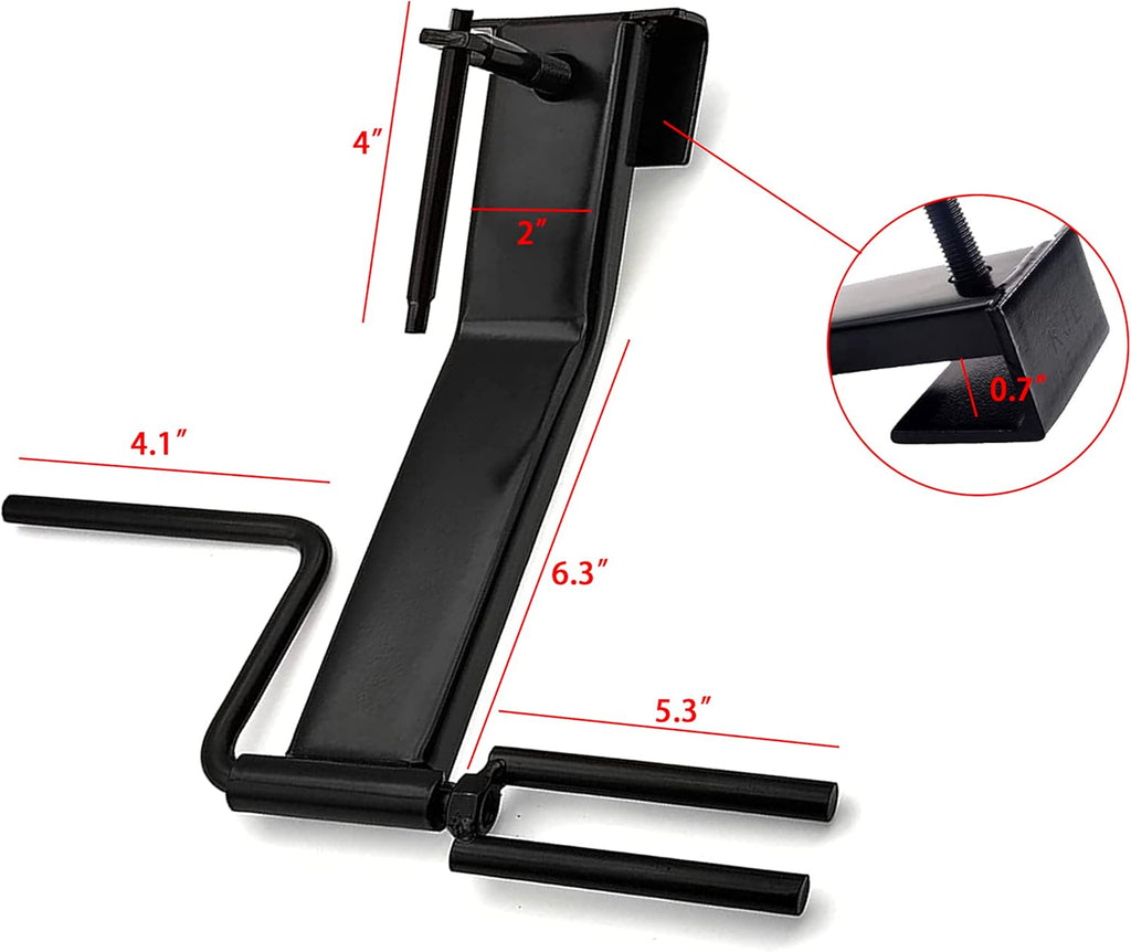 Cargo Tie-Downs Strap Winder, Black Powder Coated Steel, Roll-up Flatbed Trailer Winch Straps up to 4" Wide, ed in Trailers, Trucks, Warehoes, Docks, Vans