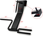 Cargo Tie-Downs Strap Winder, Black Powder Coated Steel, Roll-up Flatbed Trailer Winch Straps up to 4" Wide, ed in Trailers, Trucks, Warehoes, Docks, Vans