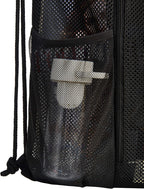 Heavy Duty Mesh Drawstring bag for Soccer Ball，Beach Toys -Drawstring Backpack Sports Gym Bag