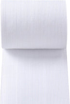Knit Elastic Bands for Sewing White Heavy Stretch High Elasticity Flat Elastic Cord 3 Inch Wide Braided Elastic Spool 10 Yard