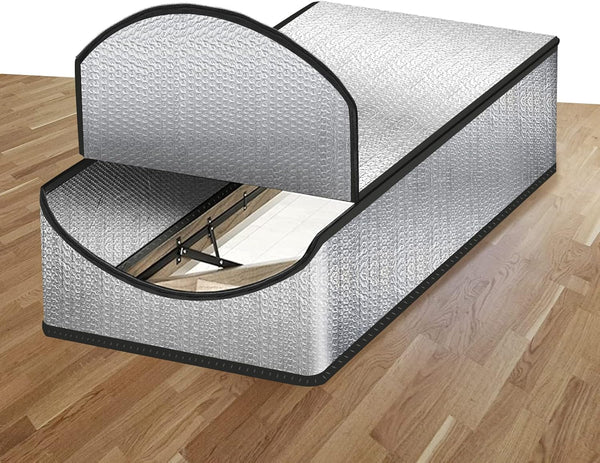 Attic Stairs Insulation Cover Tent Premium Energy Saving, 25”x54”x11” for Pull Down Stairs, Double Bubble Reflective Radiant Barrier Reflects 95% of Radiant Heat