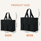 Large Tote Bag for Women Waterproof with 12 Pockets Top Zipper Closure Utility Teacher Nurse Bags for Work School