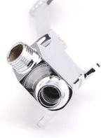 Single Foot Pedal Water Valve Copper Bathroom Faucet for Basin Water Tap Floor Mount Single Pedal Valve Silver