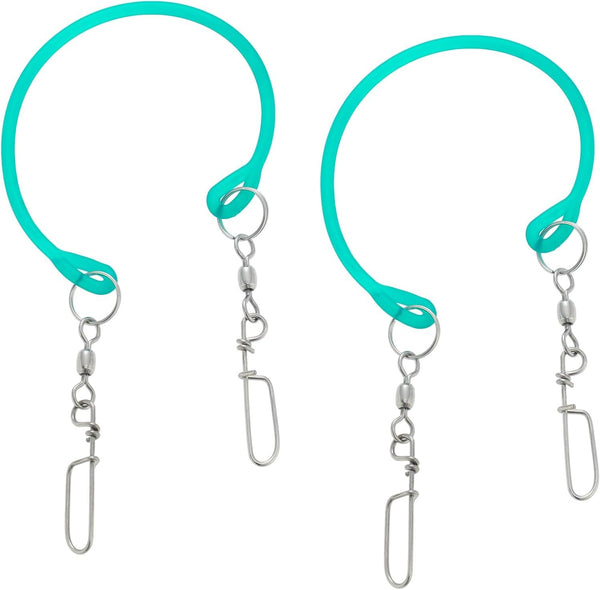 2 Pcs Blue Fishing downrigger Weight Snubber Trolling Snubber with downrigger Release Clips for Inshore Fishing, Deflector Weights, and Kite Trolling
