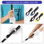 4 Pcs Golf Grip Trainer, Golf Training Aid Swing Trainers Club Grips Accessories for Golfer Enhance Strength Hand Position and Swing Technique, Unique Gift for Golfing Enthusiasts