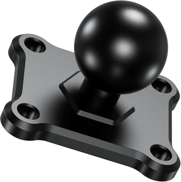 B Size 1'' Ball Mount Base with Aluminum Alloy 4-Hole AMPS Square Plate