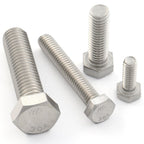 15Pcs 1/4-20 x 3-1/2" Hex Head Screws Bolts,304 Stainless Steel 18-8,Fully Threaded,External Hex Drive,Mounting Chair,Rail,Pump,Wheels,Handles,Antenna Parts,Boat and Plastic Bumpers(VG10211)