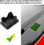 Ram 1500 Stake Pocket Covers, Rear Truck Bed Rail Stake Pocket Cover Compatible with Dodge Ram 2019-2024 2025 2026(Set of 2)