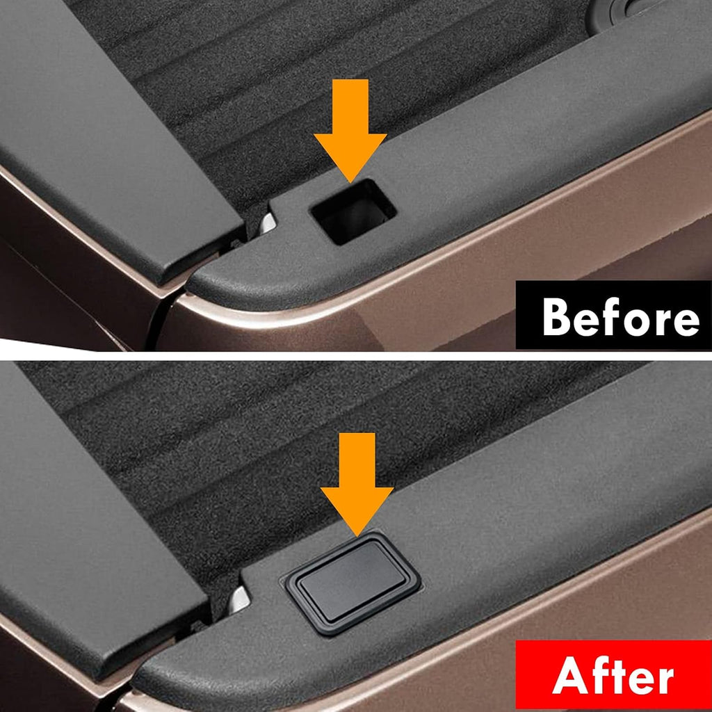 Ram 1500 Stake Pocket Covers, Rear Truck Bed Rail Stake Pocket Cover Compatible with Dodge Ram 2019-2024 2025 2026(Set of 2)