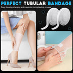 2 Rolls Tubular Bandage Elastic Net Wound Dressing Stretch Dressing Retainer Tubular Elastic Gauze Bandage for Wound Arm, Without The Use of Adhesive Tape (Size 4 for Arm, Leg or Foot)