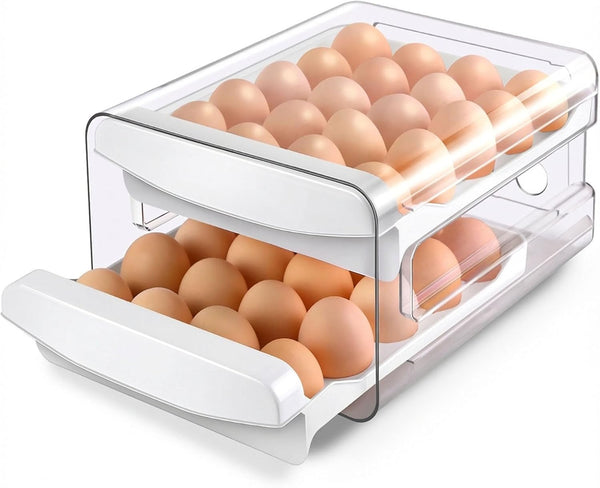 2-Tier Stackable Egg Holder and Organizer