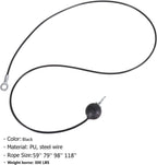 Fitness Pulley Cable,Replacement Cable Machine Accessories,Cable Attachments for Gym -Thick 5mm(0.2inch) Heavy Duty Steel Wire Rope Home  59"