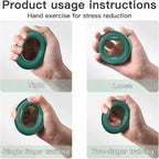 Grip Strength Trainer (30-80lbs) - 6 Resistance Levels, 3PCS Silicone Hand Strengthener Rings for Rock Climbing, Athletes, Finger Workout & Stress Relief Double Force Design 3 colors