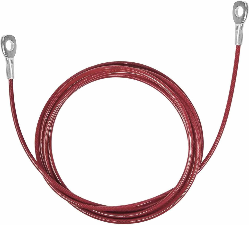 Replacement Cables for Home Gym, Fitness Pulley Cable, Weight Machine Cable -Thick 5mm(0.2inch) Heavy Duty Steel Wire Rope Gym  138''