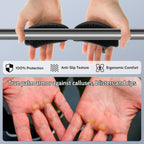 Weight Lifting Grips - Rubber Anti-Slip Workout Grips, Ergonomics Hand Protector Gloves for Gym Training and Exercise, Dumbbell, Bar Pad, Pull Up Men Women, No Sweaty (Black)