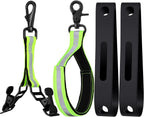 4 Pcs Firefighter Tools Include 2 Helmet Band Glove Strap Holder Fire Safety with Reflective Trim Accessories