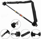Fishing Rod Carry Strap，Sling Band Adjustable Shoulder Belt Tackle Holder，Nylon (2)