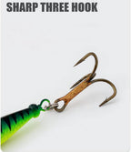 4Pcs Fishing Lure Spinner Baits, Bait Bionic Hard Baits,Metal Rotating Sequin baits for Bass, Trout, Walleye, Northern Pike and Salmon (0.53oz)