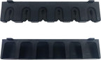 Vertica Fishing Rod Holders, Wall-Mounted – Racks, Pole Holders,Fishing Rack,Store 6 Rods or Combos in 12.6 Inches, for Garage & Boat, 1 Pair Black (Vertica)