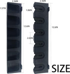 Vertica Fishing Rod Holders, Wall-Mounted – Racks, Pole Holders,Fishing Rack,Store 6 Rods or Combos in 12.6 Inches, for Garage & Boat, 1 Pair Black (Vertica)