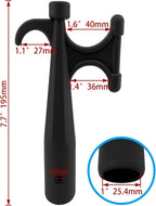 2Pcs Nylon Boat Hook Floating,Hook for Extension Pole,Unbreakable,Durable,Rust-Resistant Replacement Attachment End Mooring Yacht Kayak,Black