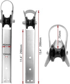 Stainless Steel Bow Anchor Roller 15" Self Launching Heavy Duty for Marine Yacht Docking Accessories