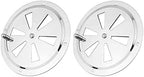 2 Pack of 4 inch Cabin Ventilation Plate Vent Round Butterfly Air Gill with Side Knob 304 Stainless Steel for Marine Boats Accessories
