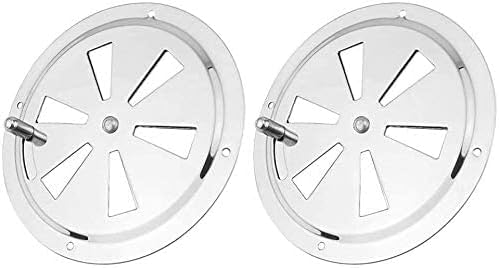 2 Pack of 4 inch Cabin Ventilation Plate Vent Round Butterfly Air Gill