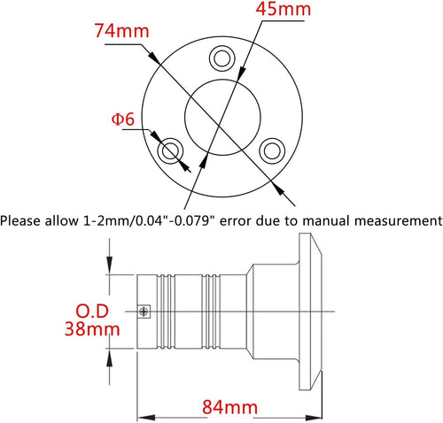 1-1/2"(38mm) Boat Gas/Fuel/Diesel/Water/Waste Deck Fill/Filler with Keyless Cap