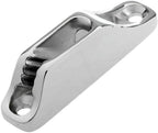 2pcs Boat Rope Clam Cleat 18 x 82mm Stainless Steel for 3 to 5mm Line fit Kayak