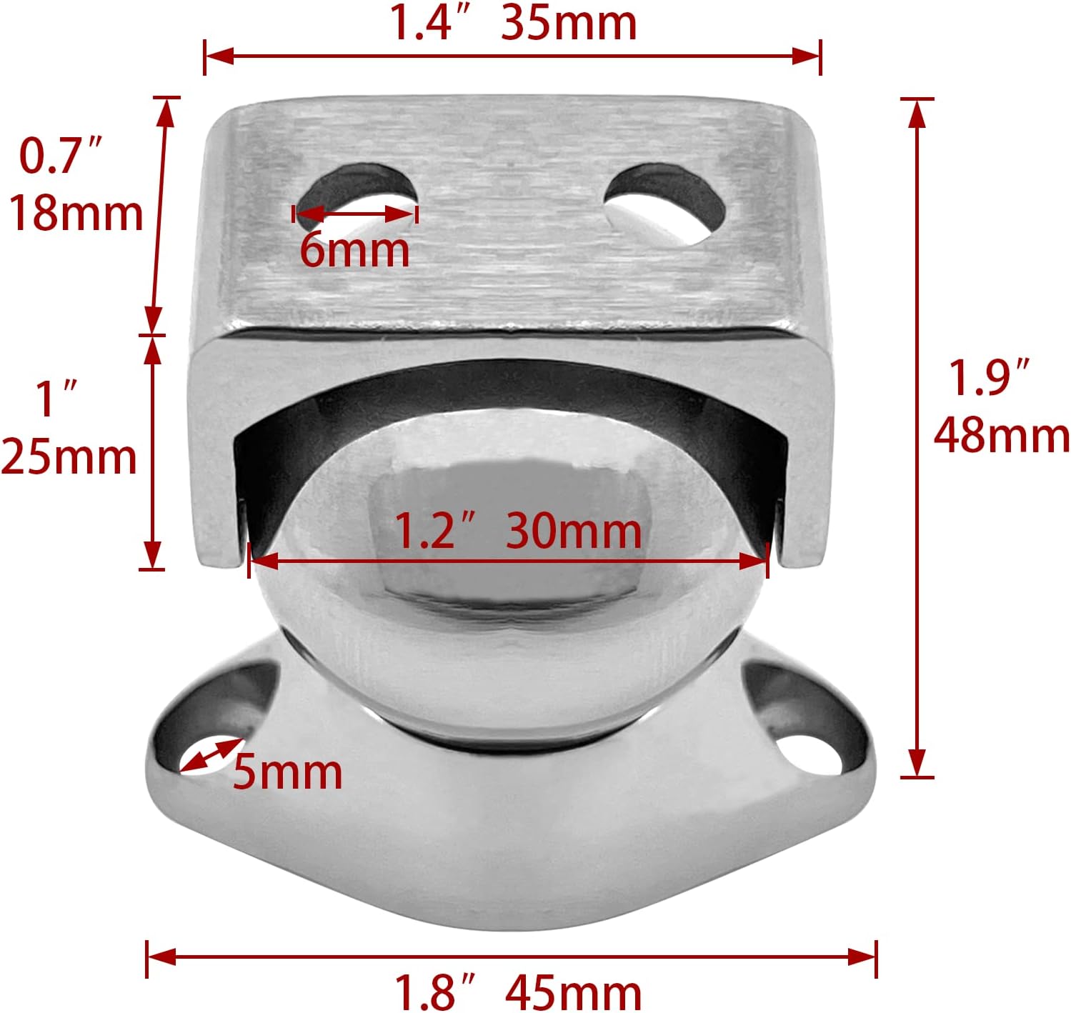 Door Stopper 316 Stainless Steel Magnet Holder Catch Installation for Yacht Boat Motorhome