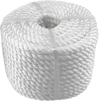Solid Braid Nylon Anchor Rope (3/8" x 100') Line Boat with Stainless Steel Thimble & Shackle
