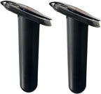 2Pcs Kayak Rod Holder, Deck Plastic Flush Mount Boat Holders and Cap Cover for Fishing, Canoe Tackle Accessory Tool