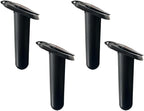 4pc Kayak Fishing Rod Holder - Plastic Flush Mount Boat Holders with Cap Cover for Canoe and Tackle Accessory