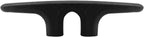 MARINRE 4 PCS Marine Black Nylon Cleat Open Base 4-1/2 in Heavy-Duty Boat Deck and Anchor Line w/Finish