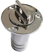 1" Boat Garboard Drain Plug Gas Fuel Deck Fill/Filler with Keyless Cap Marine Mirror- Polished 316 Stainless Steel Hardware for Yacht Caravan