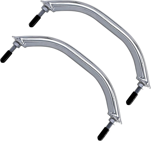 2PCS Boat 316 Stainless Steel 8-3/4'' Polished Grab Handle Oval Tube Bar