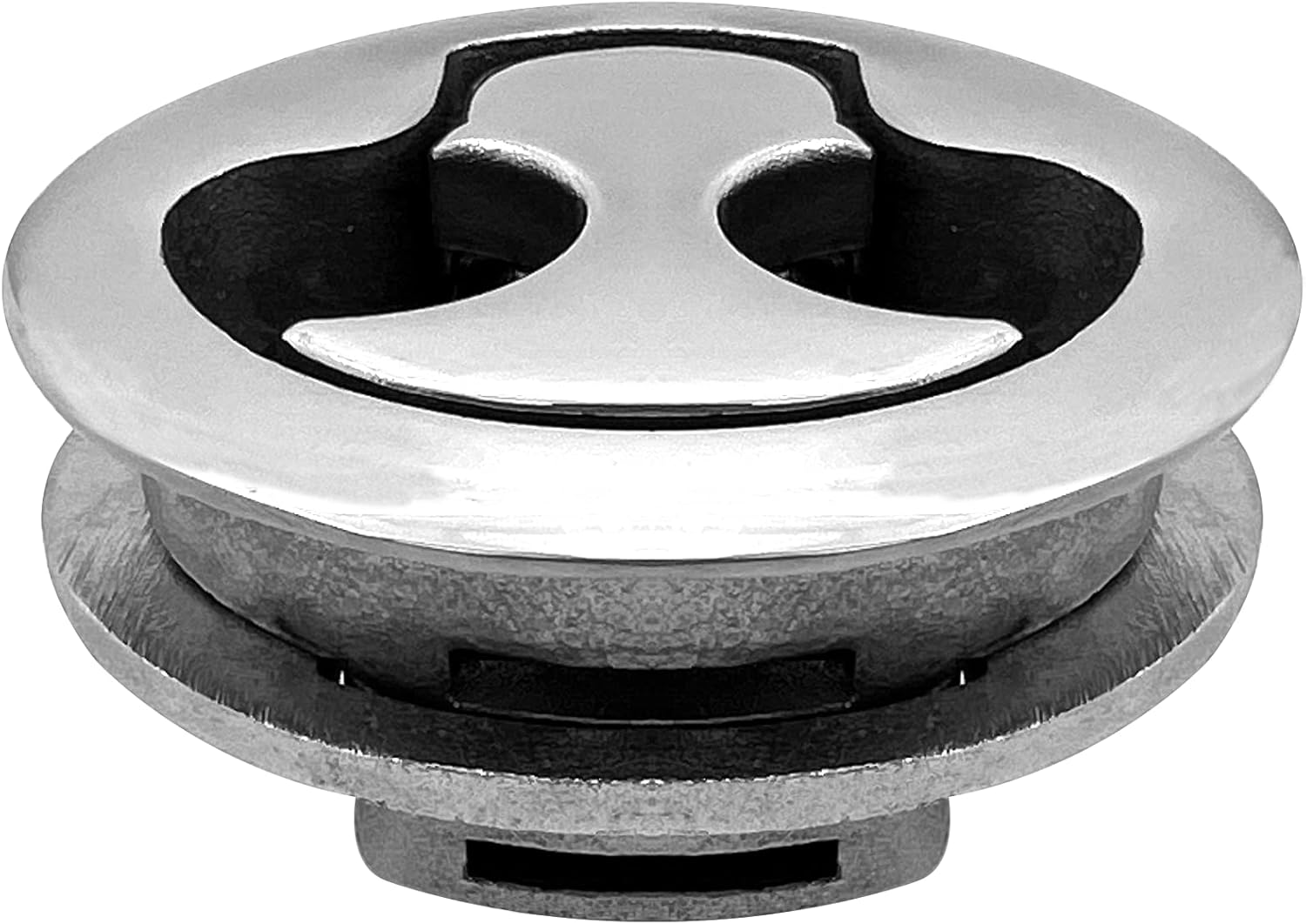 Boat Latches Stainless Steel 2", Latch Hatch Round Pull Marine Flush Locking Lift Handle Deck - Non