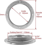 4 inch Hatch 316 Stainless Steel Round Non Slip Inspection Deck Plate with Detachable Cover for Marine Boat Yacht