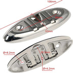 Boat Folding Cleat 6" Flip-up Heavy Dock Marine Grade 316 Stainless Steel 6inch