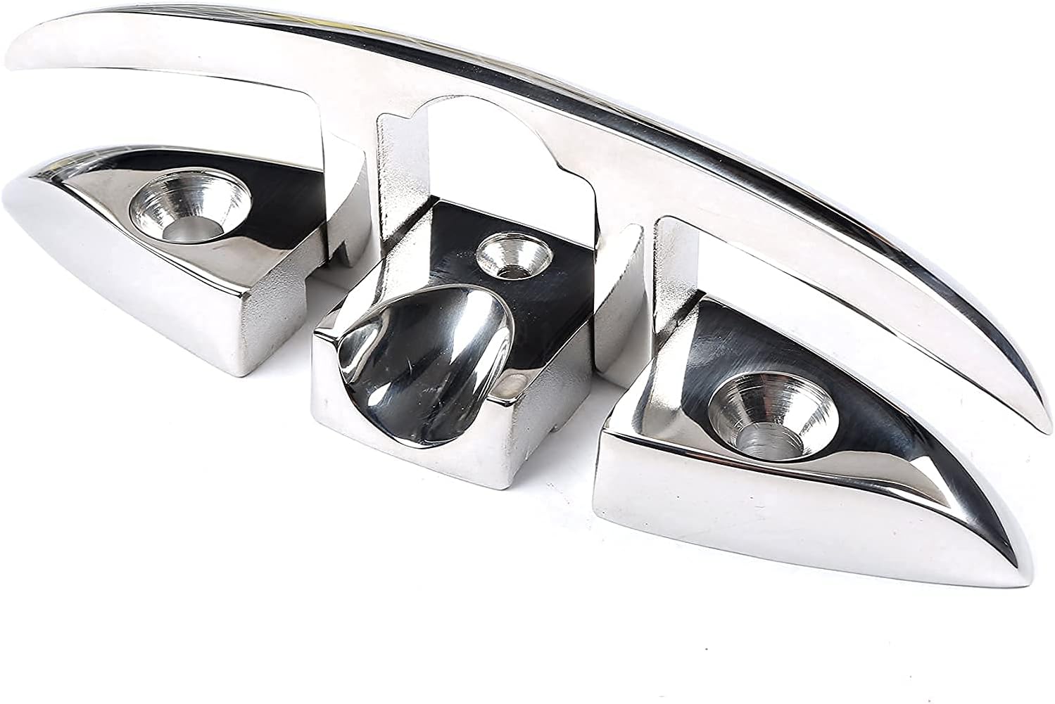 Boat Folding Cleat 6" Flip-up Heavy Dock Marine Grade 316 Stainless Steel 6inch