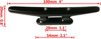 4 Pack Boat Cleat Black Nylon Dock Kayak Cleat,4/6/8 inch with Fasteners